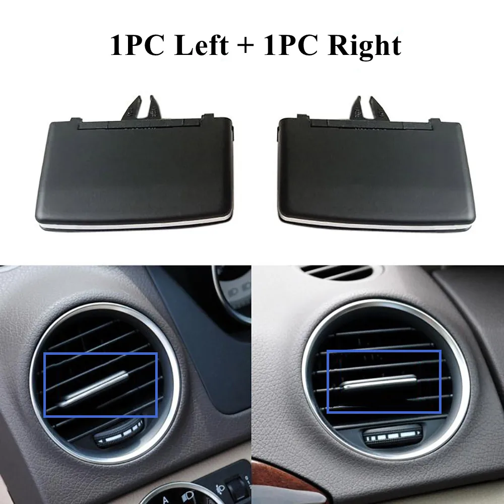 Mobil Kiri Kanan Tengah AC Udara Ventilasi Grille Tab Klip Slider untuk Mercedes Benz W204 C Kelas C180 C200 220 230 260 2011 2012 2013