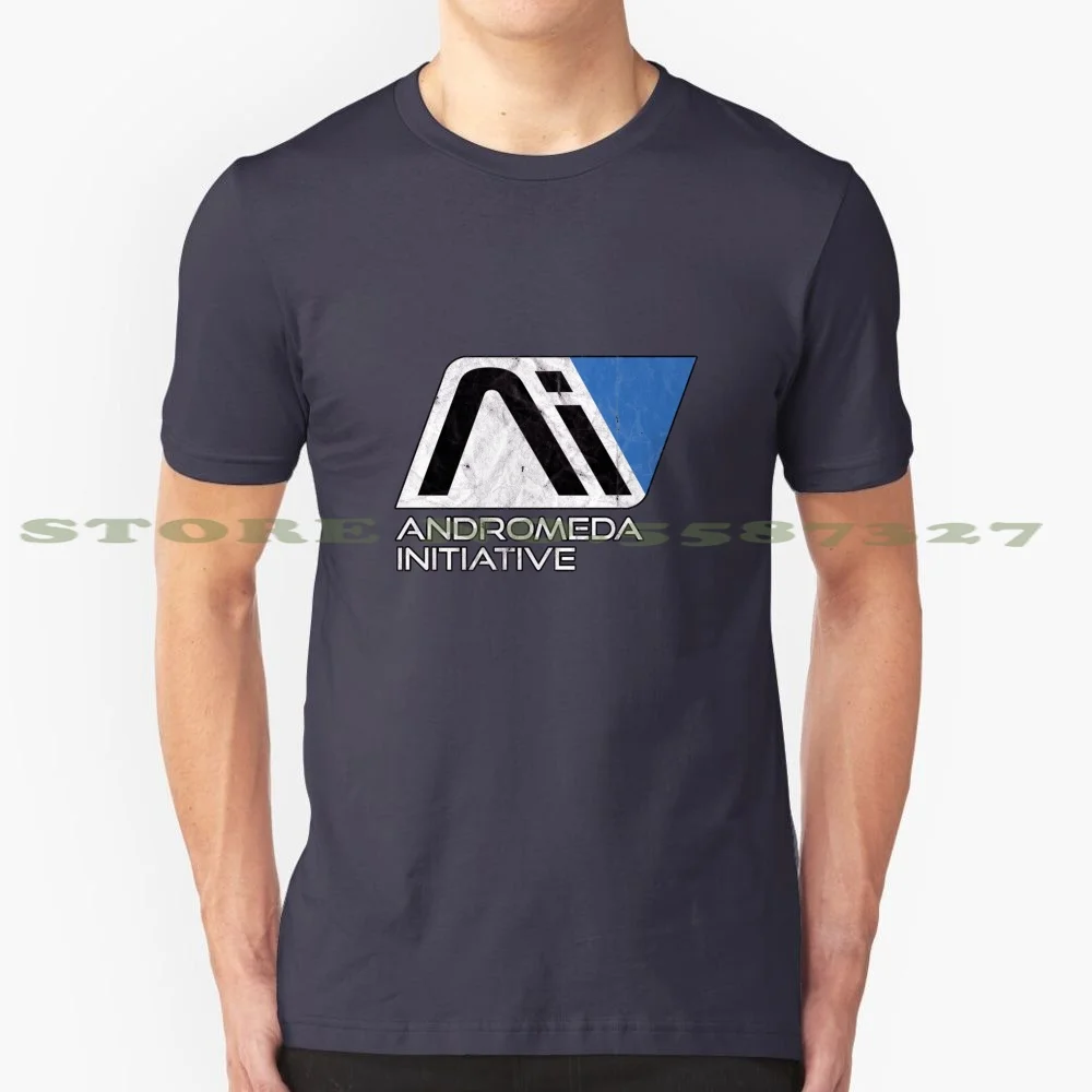 Andromeda Initiative Logo Inspired By Mass Effect 100% Pure Cotton T-Shirt Andromeda Initiative Systems Alliance Mass Effect