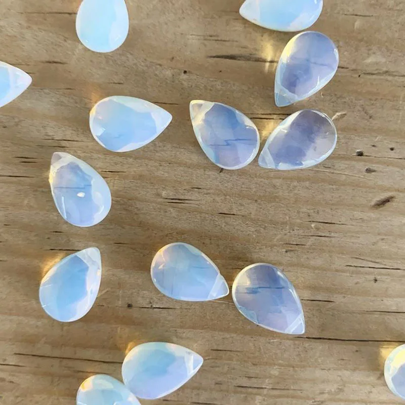 Opalite necklace, moonstone style necklace, Opal necklace, gemstone drop necklace