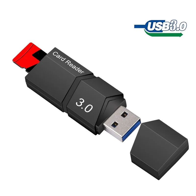 Pembaca Kartu USB 3.0 Konektor Adaptor Flash Drive Micro USB Pembaca Kartu Memori TF Kecepatan Tinggi Pembaca Microsd