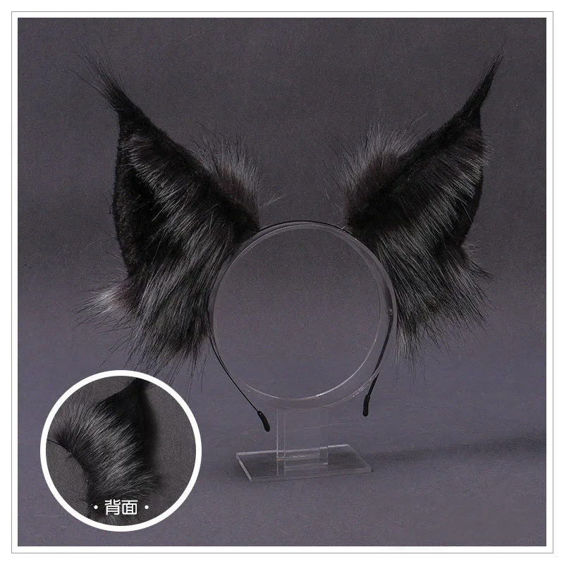 Lolita Hair Hoop Bands for Women, Hand Made, Fox Ear, Wolves, Dog Beast Ears, Sauna Band, Anime Costume, Halloween, Christmas, Girl