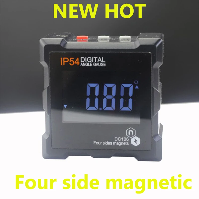 360 Degree Mini Digital Protractor Inclinometer Electronic Level Box four sides strong Magnetic Base angle Measuring gauge