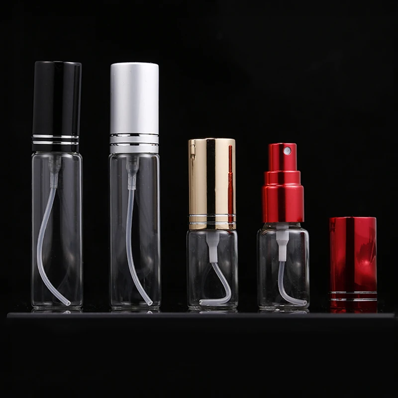 5Pcs 5ml 10ml Travel Portable Perfume Bottle Spray Bottles sample empty containers atomizer Mini refillable bottles