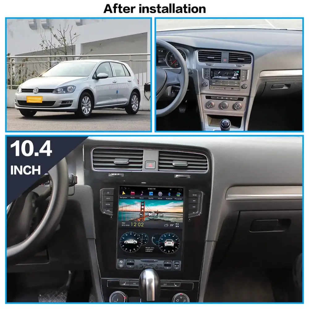 128G  Android 13 Car Radio For Volkswagen VW GOLF 7 2010 - 2019 Multimedia Player Auto GPS Navigation DSP Carplay AutoRadio