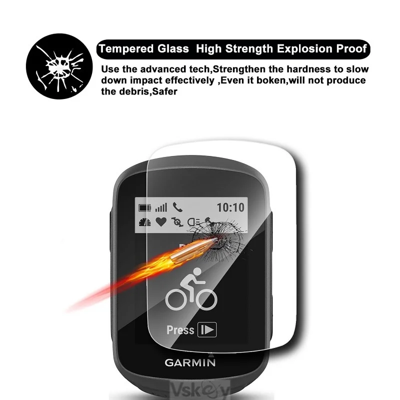 100 قطعة حامي الشاشة ل Garmin Edge 1040 840 540 830 530 820 520 130 1030 GPS دراجة الزجاج المقسى طبقة رقيقة واقية