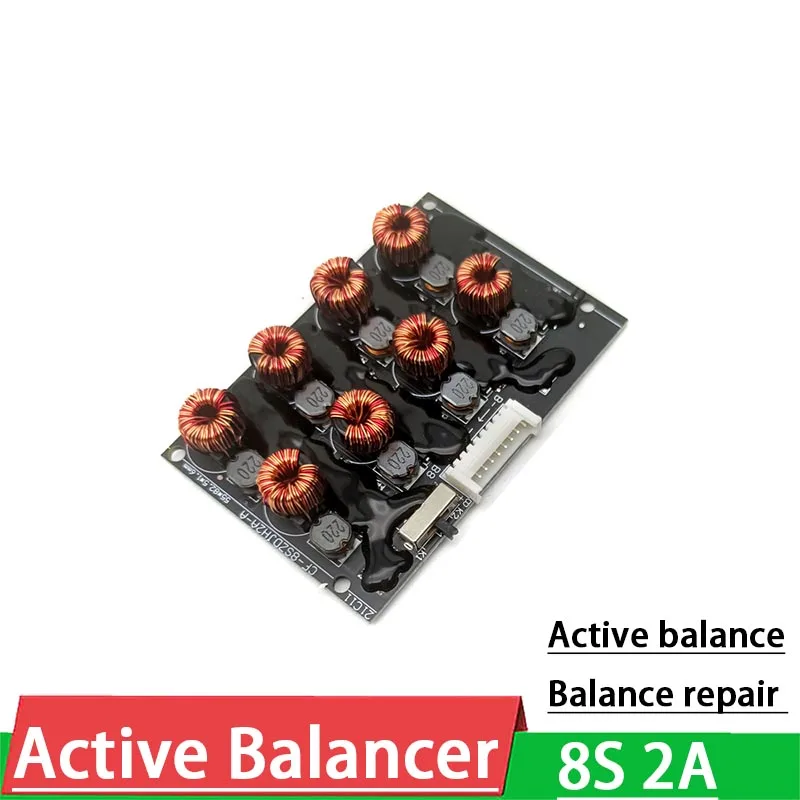 Equilibrador ecualizador activo 8S 2A, paquete de batería de litio Lifepo4, placa de transferencia de energía, BMS, balance Board 3,7 V 3,2 V