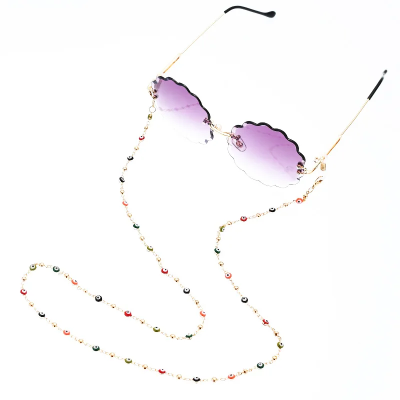 2020 Colorful Turkish Lucky Eyes Eyeglasses Chain Sunglasses Accessories Halter Glasses Cord spectacle chain lanyards Wholesale