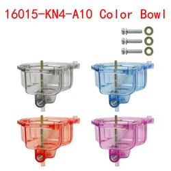 Carburador de motocicleta, copa de aceite transparente de fondo transparente apta para TMX125 150 200 PZ CG NXR TITAN, cámara de carga de ventilador de 26mm ~ 32mm