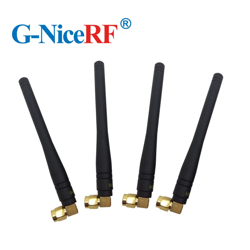 4 unids/lote sw433-wt100 433 Mhz/868 MHz goma Antenas para el envío libre