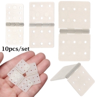 10pcs Nylon & Pinned Hinge With Removable Split Pins RC Airplane Parts Aeromodelling Model DIY RC drone Accessories White 3 Size