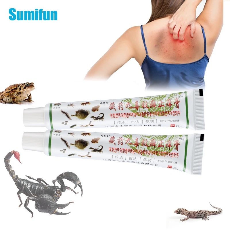 

20g Sumifun Dermatitis Eczema Cream Psoriasis Antipruritic Ointment Antibacterial Anti-Itch Medicine Herbal Plaster P1260