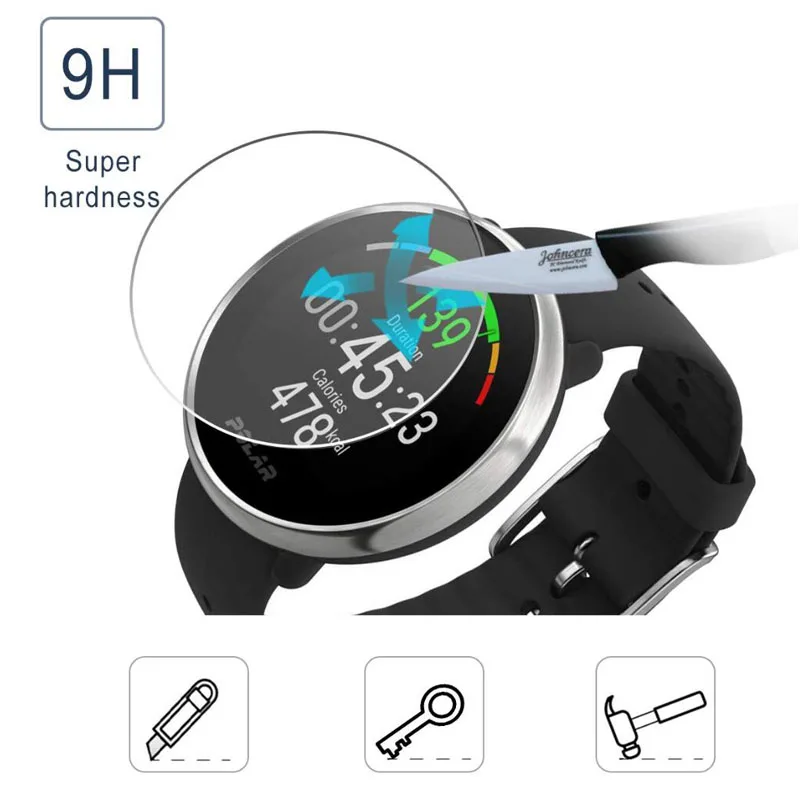 Smartwatch Tempered Glass Clear Protective Film Guard For POLAR Ignite Sport Watch LCD Display Full Screen Protector Cover