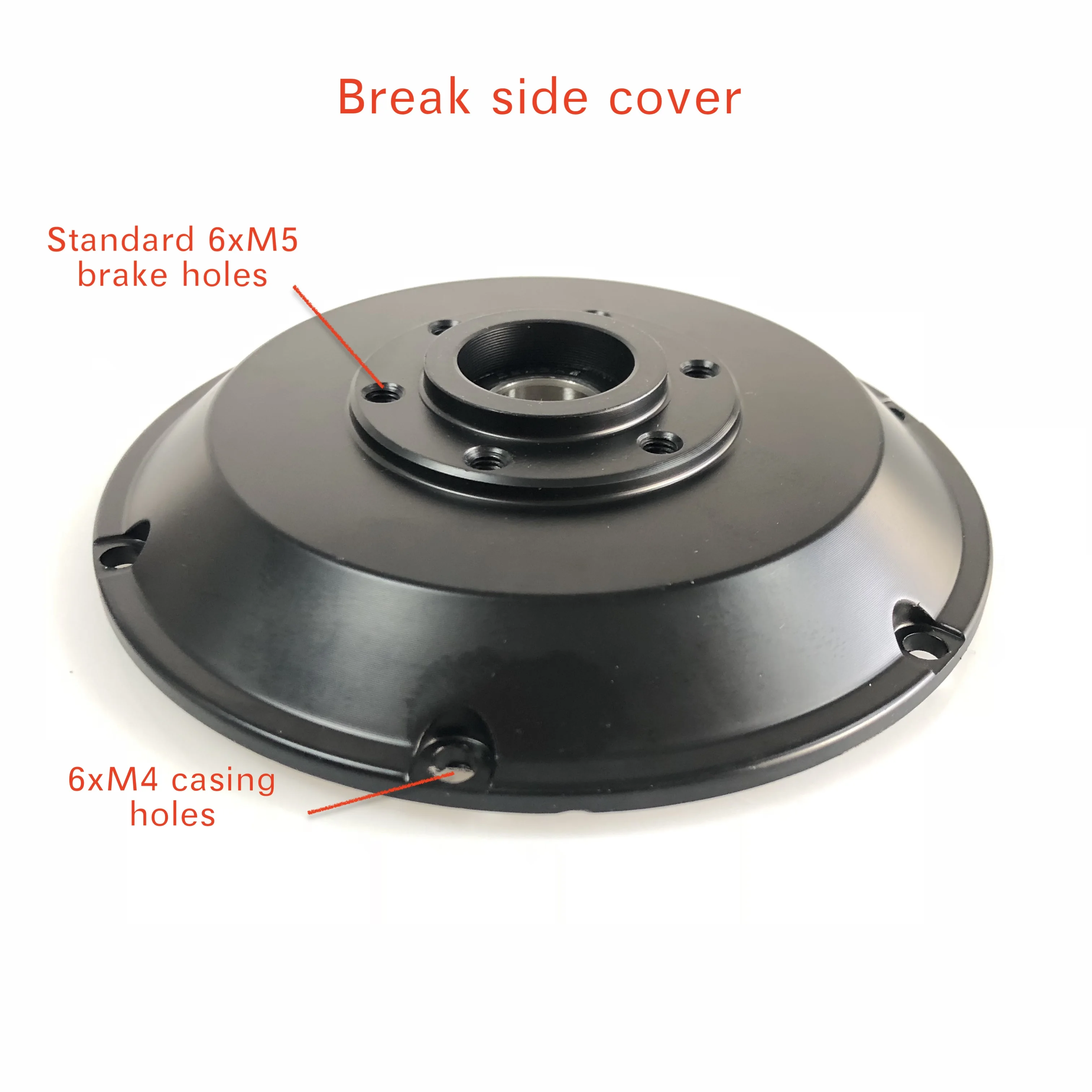 Aluminum Cover for Wheel Motor Replacement for Spare Part Electric Bike Rim Wheel Motor Casing