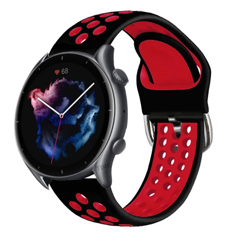 20mm silicone pulseira de relógio para huami amazfit gts3/gts 2/gts 2 mini/gts 2e pulseira para amazfit bip s/u pro/gtr 42mm pulseiras de relógio