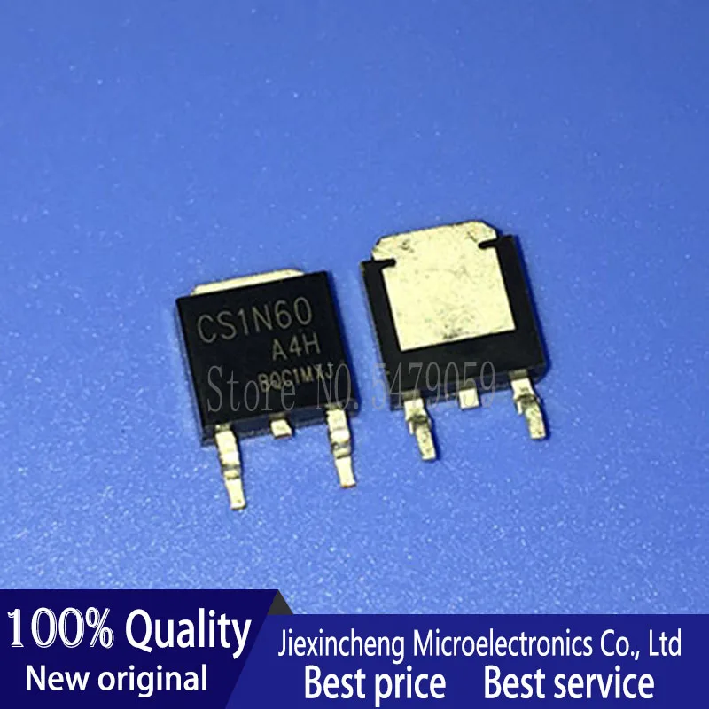 50 sztuk CS1N60A4H CS1N60 TO252 1A 60V n-kanałowy MOSFET nowy oryginalny