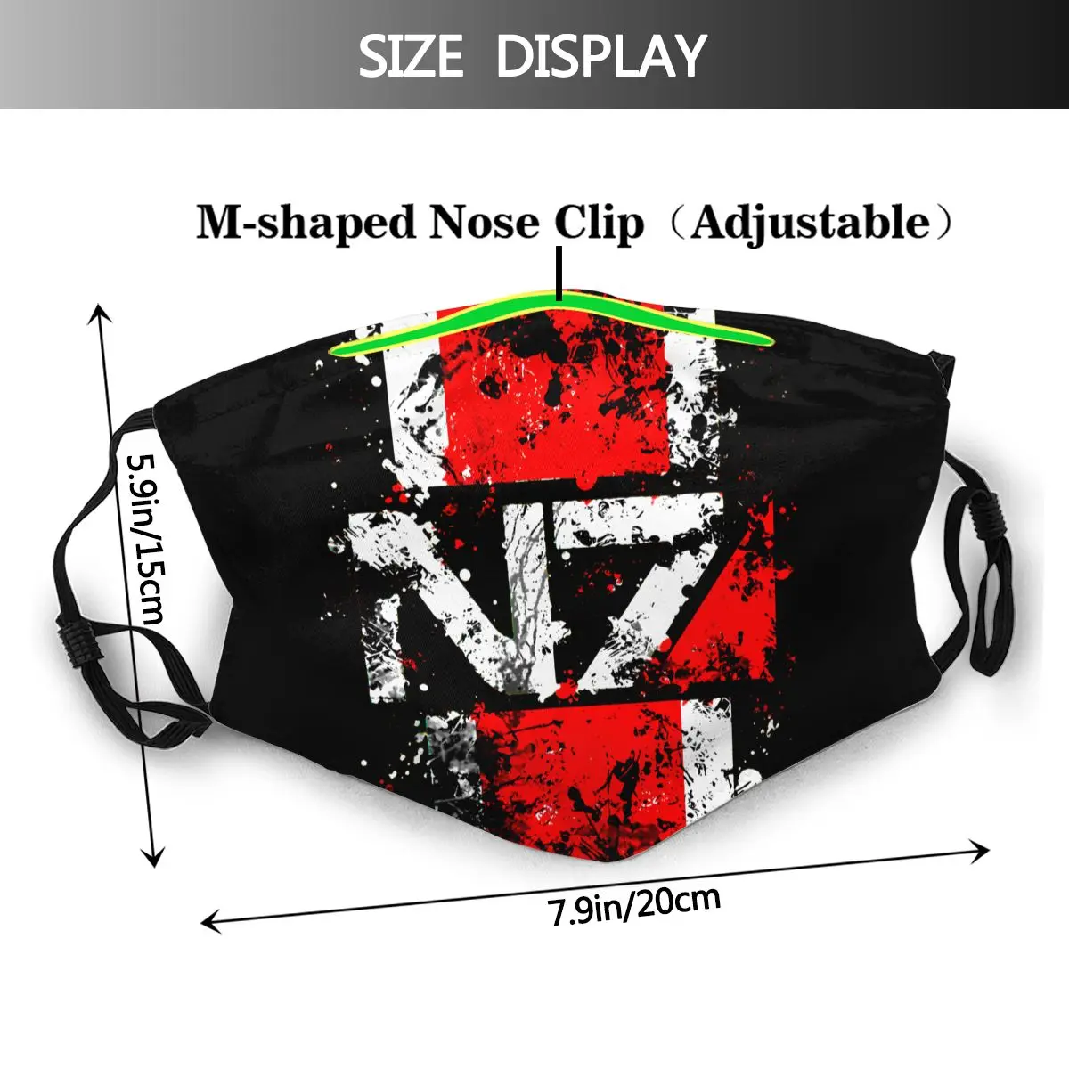 ผู้บัญชาการ Mass Effect Shepard เกมตลกหน้ากาก N7 Splatter Mascarilla ออกแบบตกแต่ง Reutilizable Healthy ตัวกรอง