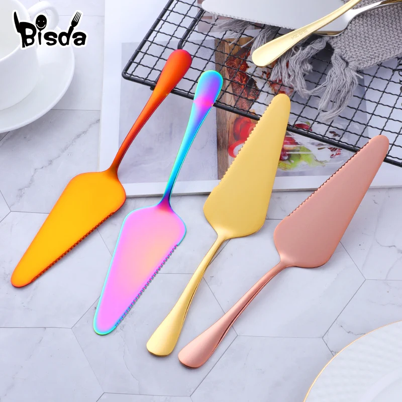 1PC Stainless Steel Cake Spatula Bakeware Baking Tool Cake Shovel Butter Knife For Pie/Pizza/Cheese/Pastry Server Cake Divider