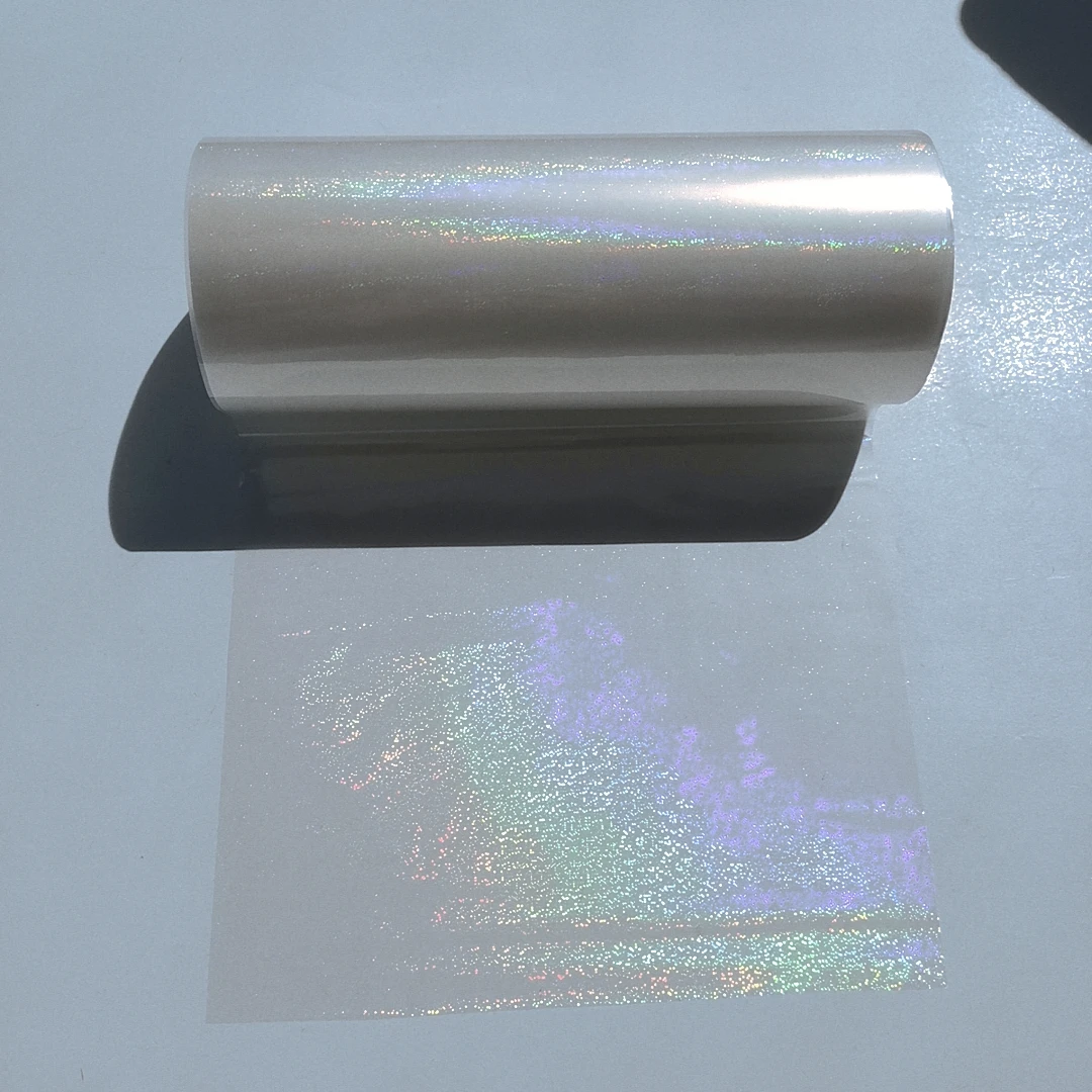 Holographic Sand Transparent Hot Stamping Foil Film On Paper or Plastic (21cm)8.4\