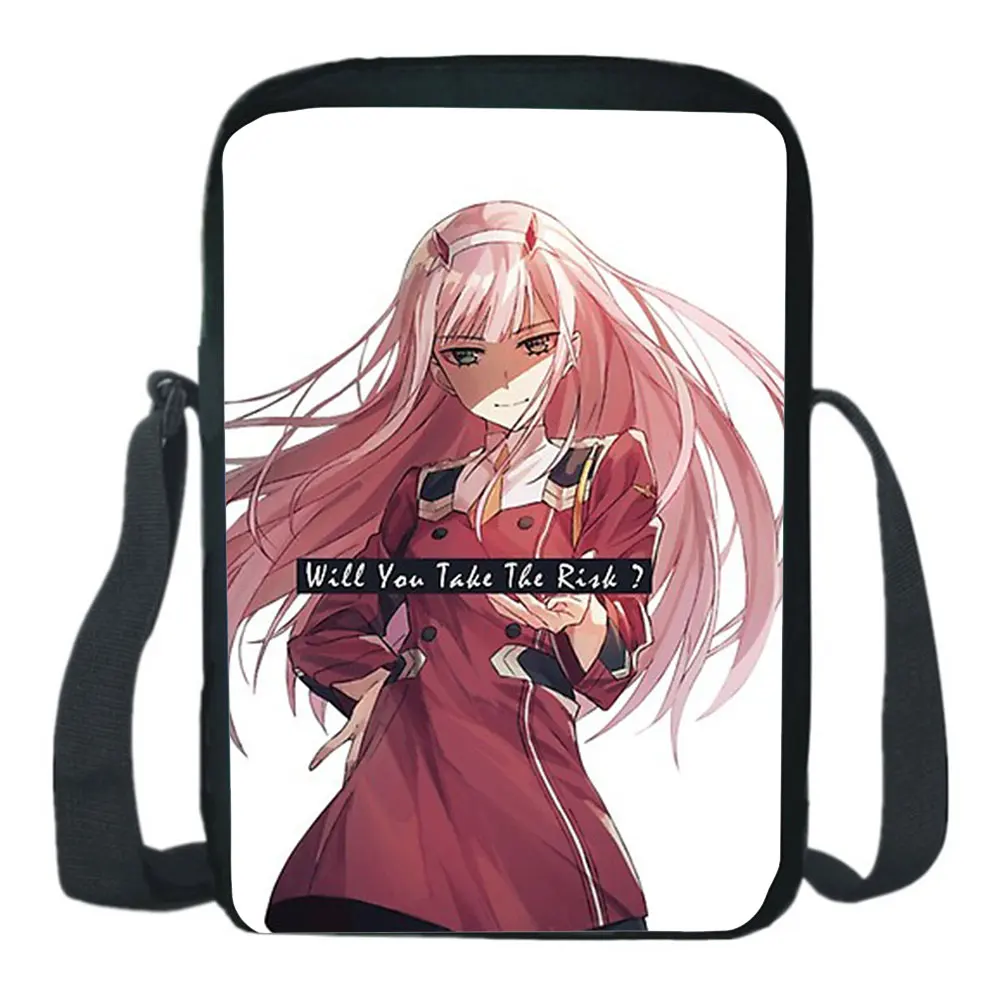 Darling In The FranXX Shoulder Bag Cartoon backpack Canvas School Bag Ash Lynx Cosplay Messenger Bag School Bag.Customize Logo