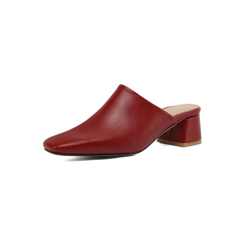 2021 arrivo In primavera estate pantofole donna pompe tacco medio sandali Baotou moda Casual abbigliamento Outdoor scarpe di grandi dimensioni 30-50