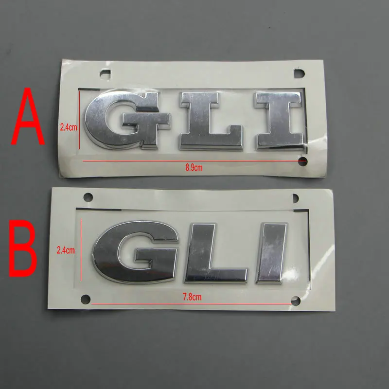 For  JETTE GLI Trunk logo Gli alphabet ABS plastic Electroplated car paint silvery 1K5 853 675 16D 853 675