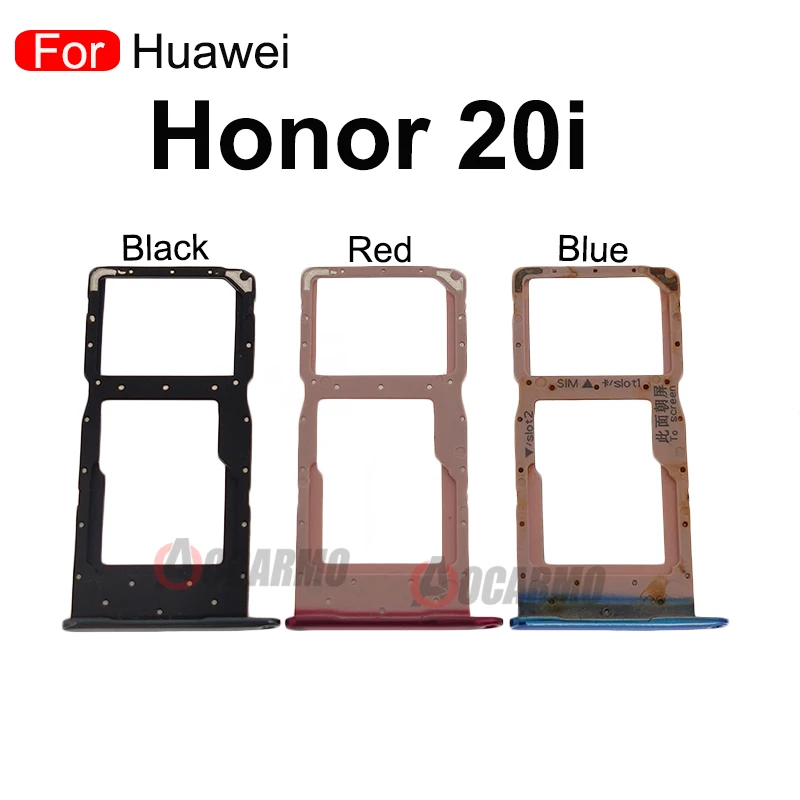 For Huawei Honor 20 Lite Pro 20i MicroSD Nano Sim Card Tray Slot Holder For Honor 20Pro Replacement Parts