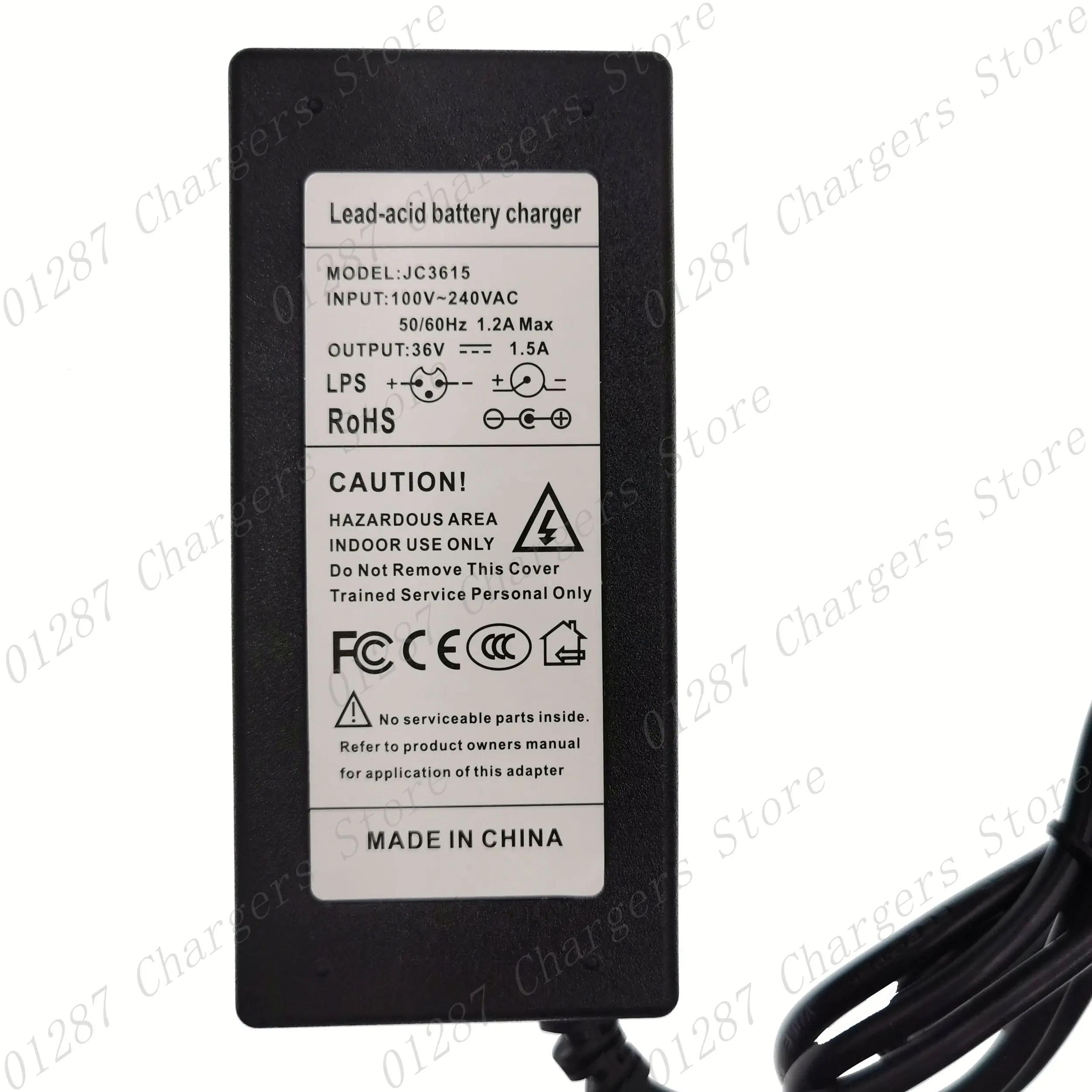 36V 1,5A 3-Pin XLR Blei-Säure-Akku E-Bike-Ladegerät Elektroroller E-Bike Rollstuhl-Ladegerät – Detail 3