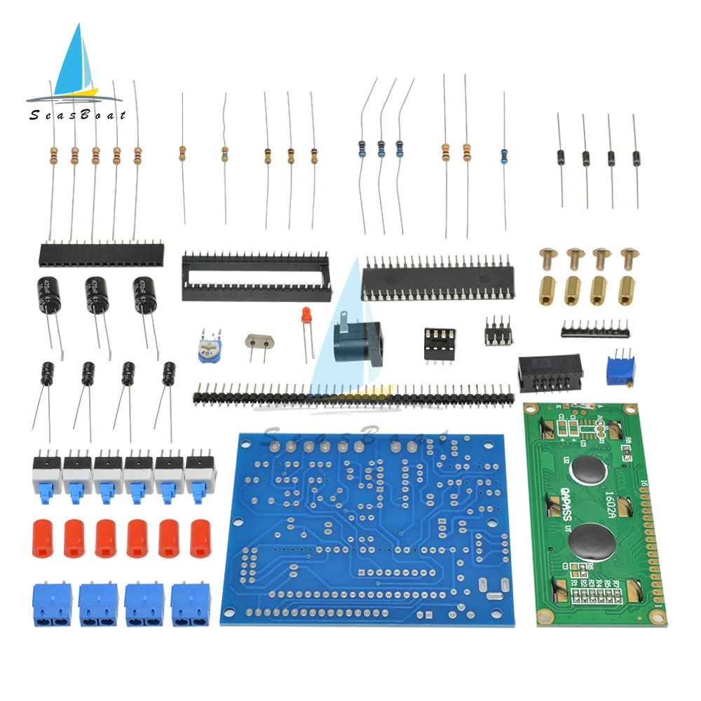 DIY Kit Digital Secohmmeter LCD Capacitance Frequency Inductance Meter Cymometer CF Inductor Capacitor Tester Permittimeter