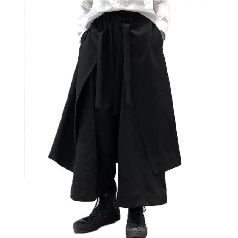 Ladies Wide Leg Pants Pant Skirt Spring And Summer New Fashion Runway Retro Stitching Loose Oversized Pants