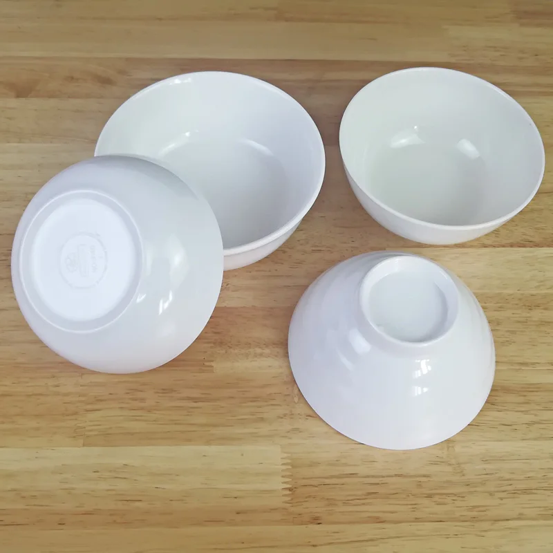 White Imitation Porcelain Melamine Bowl 5 Inch Small Bowl Restaurant Hotel Dinnerware Soup Bowl A5 Melamine Tableware Rice Bowl