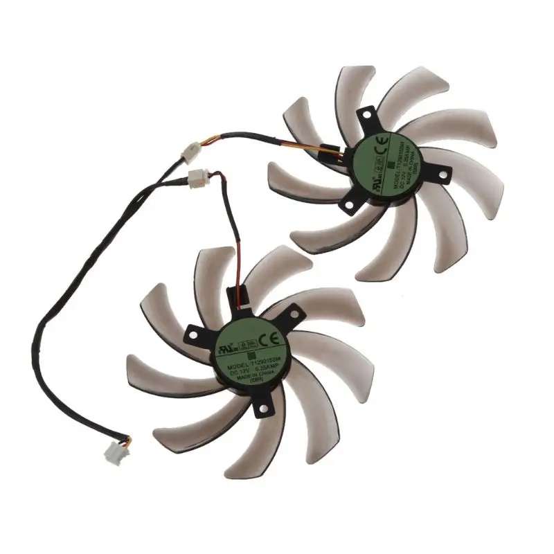 2Pcs 95MM T129215SM 3Pin Cooler Fan For Gigabyte 7850 Radon R9 270 GTX 670 650 660Ti 550 Graphics Card