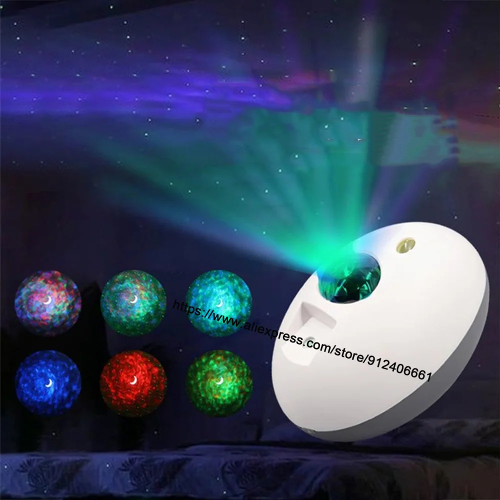 Elliptical Starry Sky Light 5W Sound Control LED Star Night Light With Remote USB Charging Projection Lamp For Home Party Disco