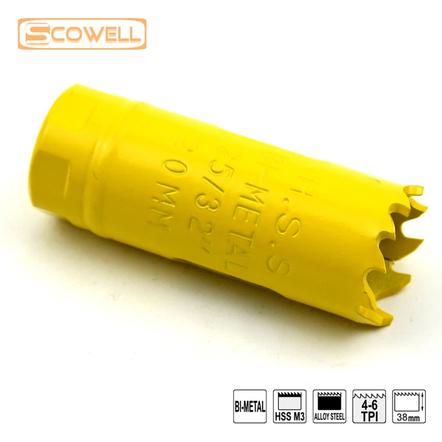 30% OFF 14 mm-29 mm HSS bi-metal M3 lubang gergaji set pemotong kualitas terbaik 6 buah HSS logam bekerja HoleSaw pisau pemotong kit dalam jumlah besar