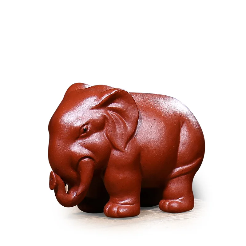 |of yixing purple clay sculpture elephant tea pet sculpture furnishing articles play tea tea tea ceremony of renewal