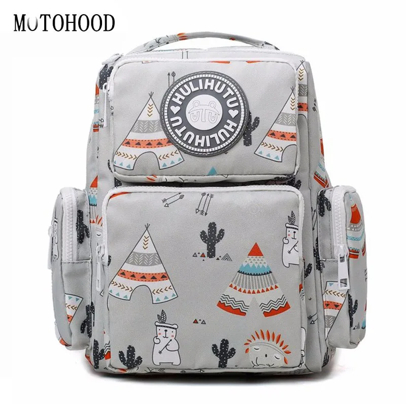 MOTOHOOD Waterproof Baby Diaper Bags For Mom Backpack Mommy Bag Mummy Camouflage Nappy Bag For Stroller Nappy Backpack