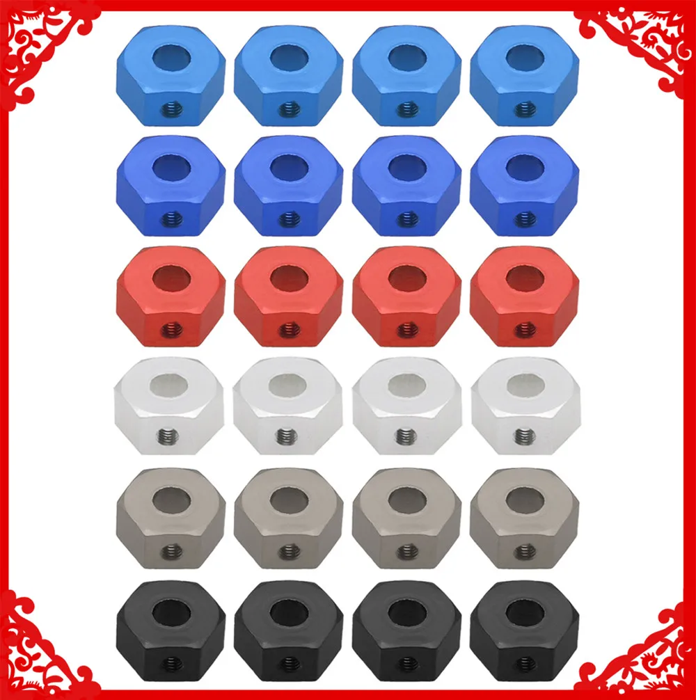 4 pcs/set alloy 14mm wheel hex hub adapter for 1/10 ARRMA 3s&Mega550 Vorteks Senton Granite Big Rock Typhon upgraded parts