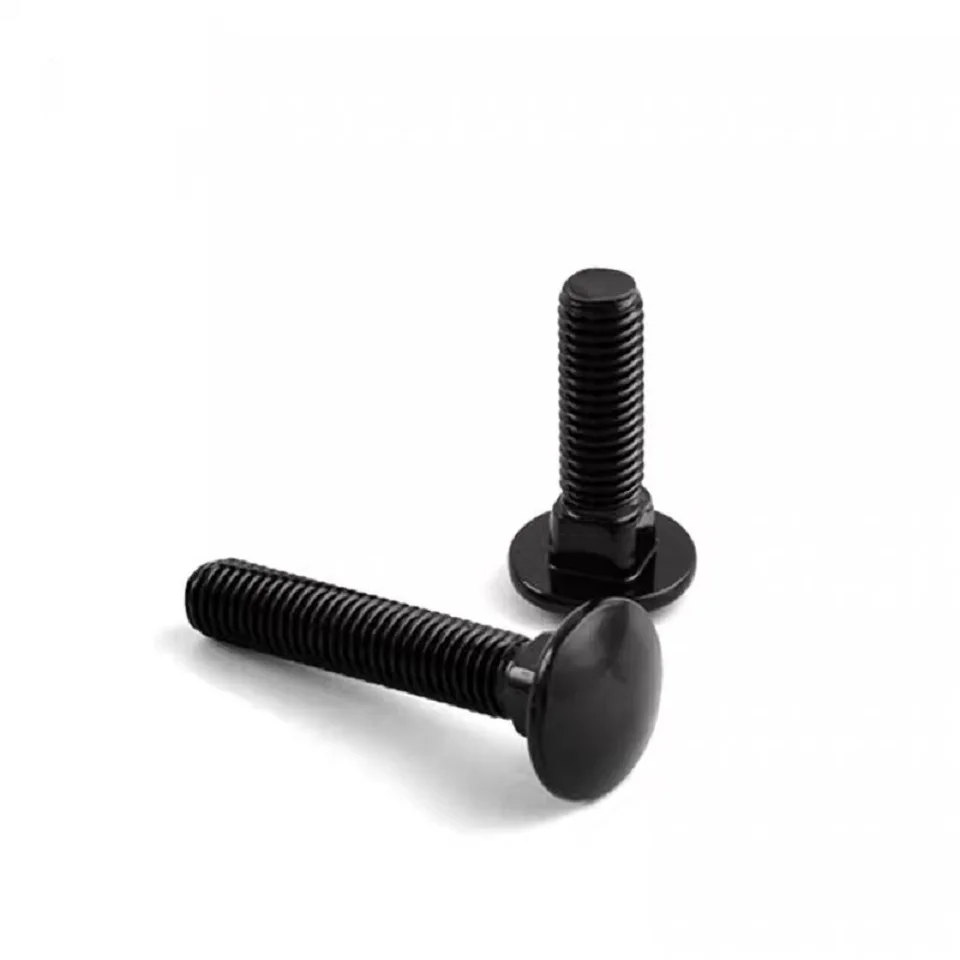 Parafuso de Transporte Parafuso de 100 50 Gênuo Din603 m5 m6 m8 12 16 20 25 30 35 40 70 80 Preto 45 50 Cabeça de Cogumelo Parafuso de Pescoço Quadrado Aço Inoxidável