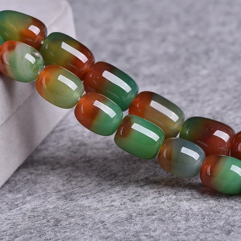 10x14mm 13x18mm Natural Peacock Agates Stone Beads For Jewelry Making Barrel shape Loose Agates Beads DIY Bracelet Necklace 15''