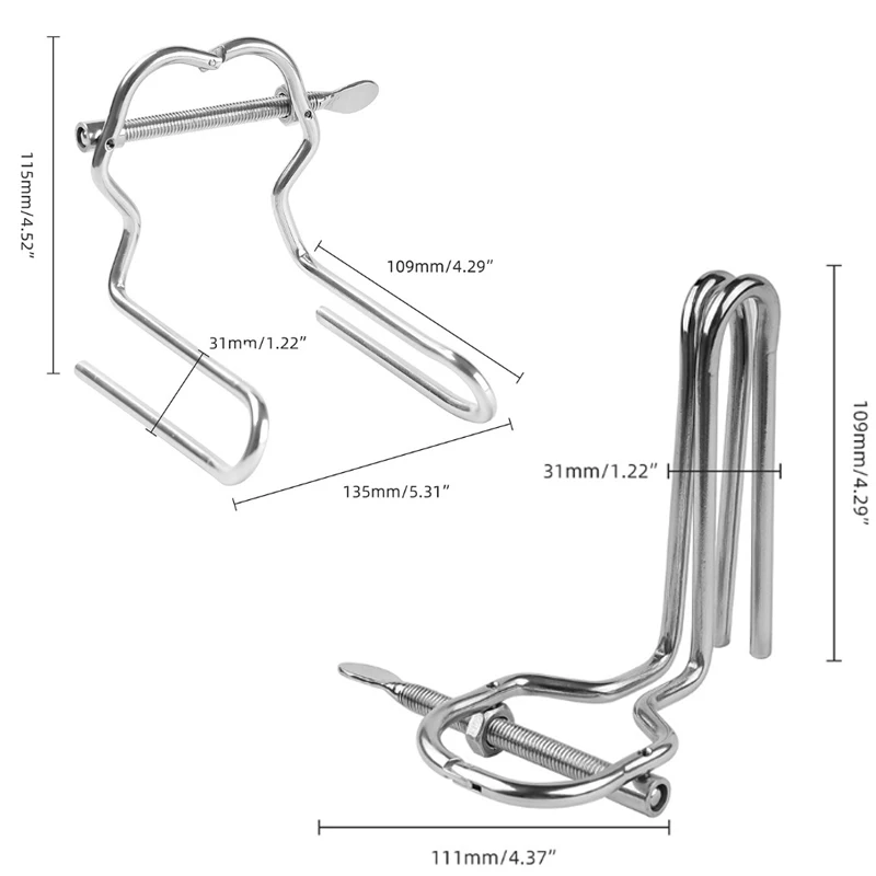 Sex Toy Adjustable Anal Vaginal Expander Anal Plug Metal Bdsm Male urethra Dilator Speculum Enema Anus Butt Plug Adult Game BDSM