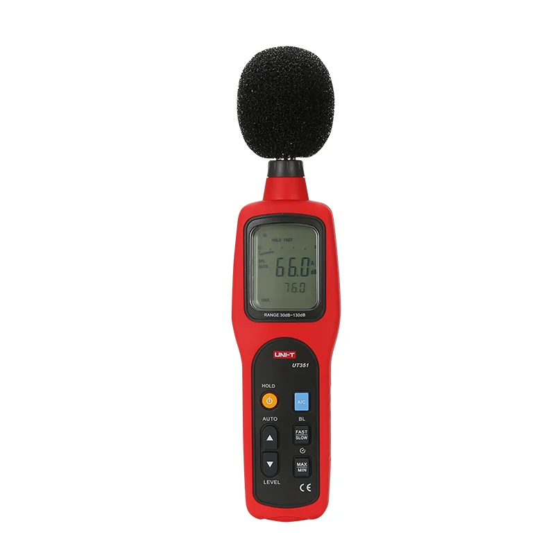 UNI-T UT351 Digital Sound Level Meter 30-130db Decibel db Meter Logger Audio Monitor Detector