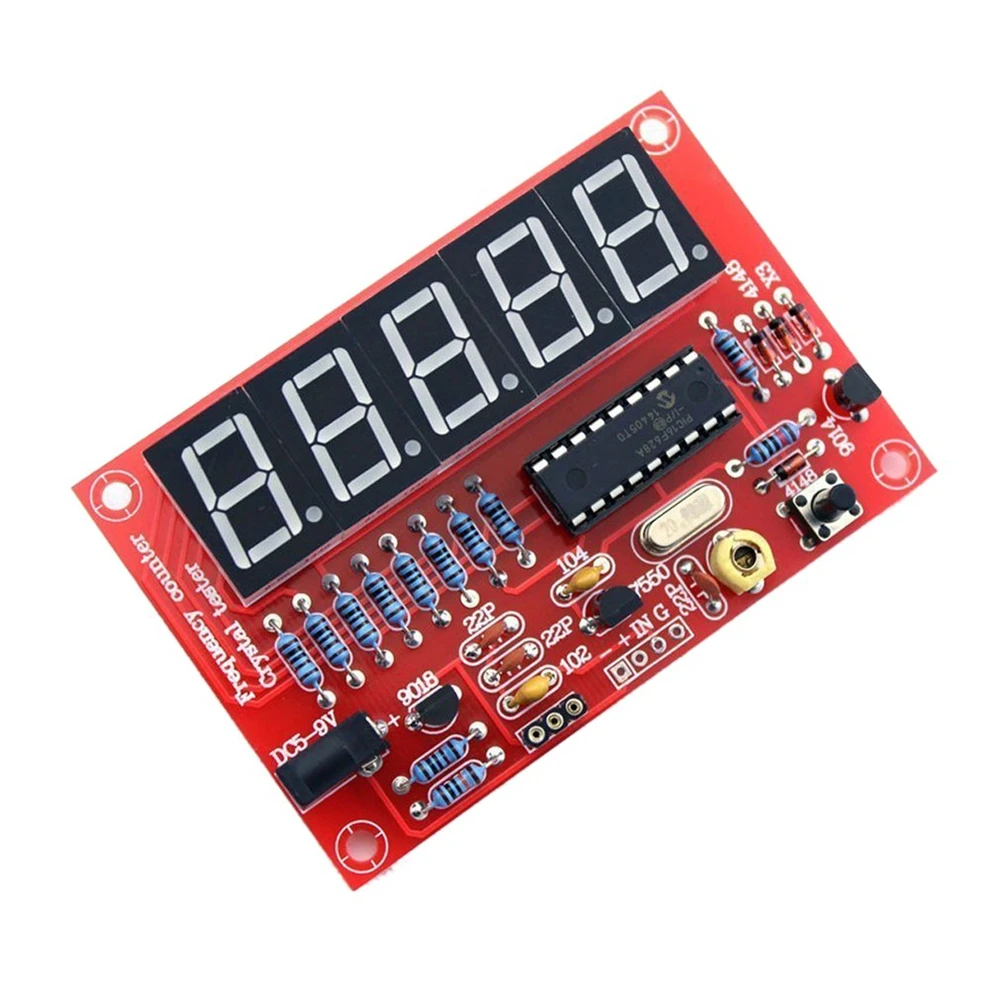 

1Hz-50MHz Frequency Counter Meter Digital LED Crystal Oscillator Tester RF Electronic DIY Kit Tool PCB Board Module