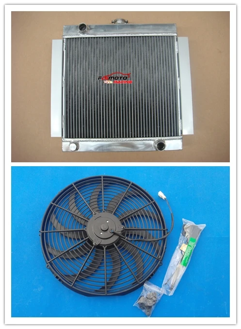 3 Row Radiator + Fan For Ford Escort Mk1 Mk2 RS2000 Manual MT Aluminum 1968-1980 80 79 78 77