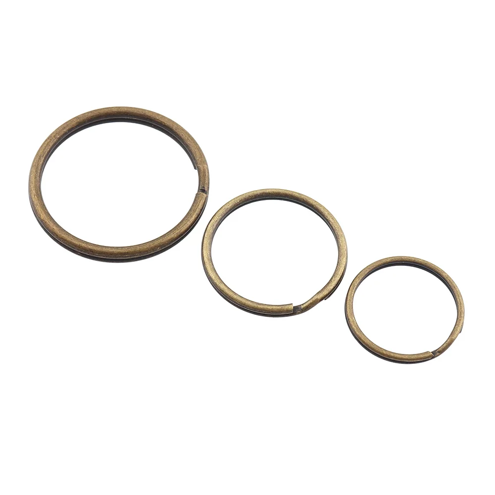 20pcs Outer diameter 20mm 25mm 32mm 40mm Key ring Split Ring Antique bronze Keychain Durable Key Rings DIY Accessories