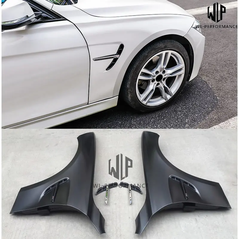 F30 F35 Iron Unpainted Material Front Side Fenders Car Styling For BMW F30 F35 316i 320i 328i 12-19