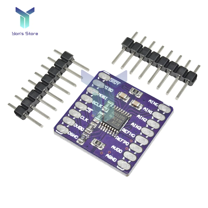 CJMCU-1220 ADS1220 ADC 24 Bit A/D modulo convertitore I2C basso potere 24 Bit analogico-digitale modulo sensore convertitore SPI 3V-5V