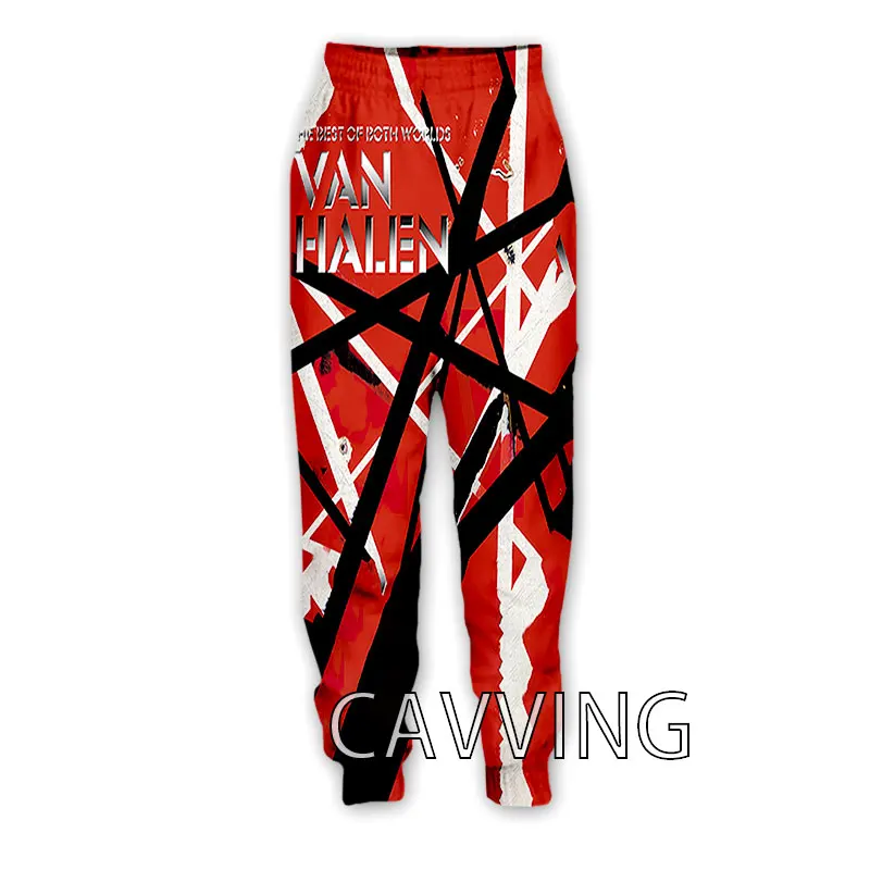 Cavving 3D Print Van Halen Band Casual Broek Sport Joggingbroek Rechte Broek Joggingbroek Jogging Broek Broek