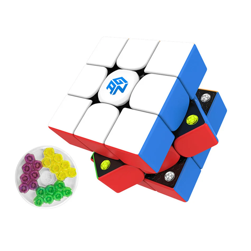 

c Скоростной куб без наклеек 3x3 Магнитный профессиональный скоростной куб GAN356M 3x3 GAN 356 M