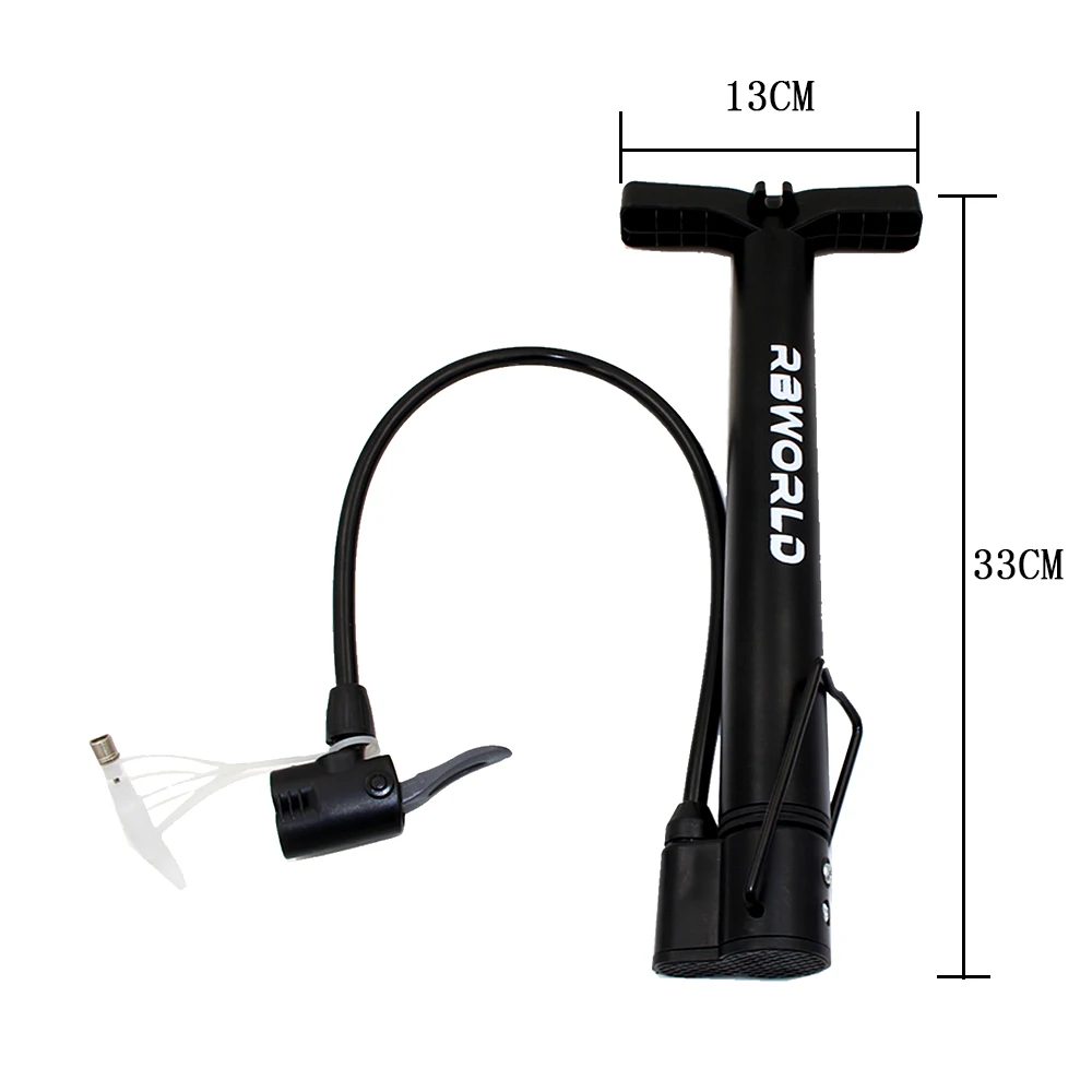 RBWORLD Bike Pump Bicycle Tire 120 PSI Portable Air Inflator Pump Mountain Road Bike MTB Cycling Accessories