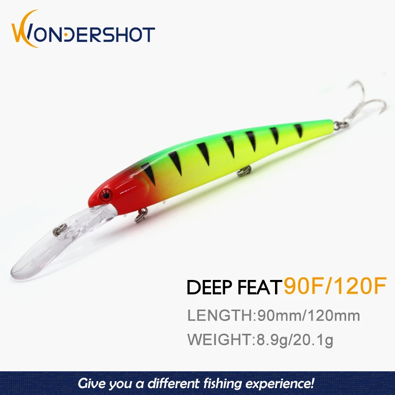 Wondershot A10 Wobler Minnow 90mm – Profundidad 8m - imagen 2