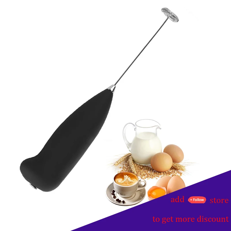 خافق البيض الحليب Frother صانع فقاعات القهوة Frothing العصا المحمولة الكهربائية المحمولة رغوة عالية السرعة خلاط مشروبات دروبشيبينغ